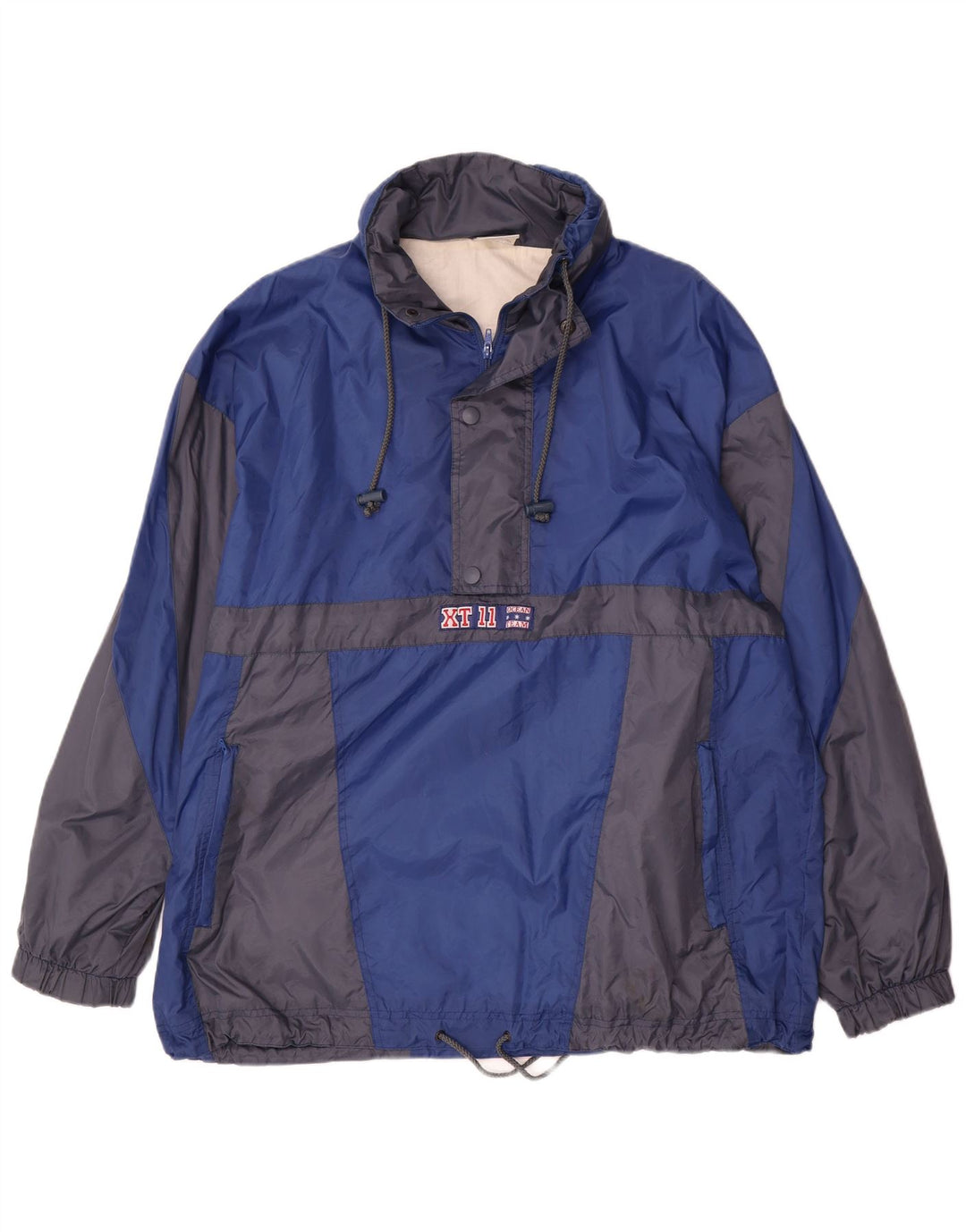 Marcel Clair Veste de Pluie Pull pour Homme UK 40 Large Bleu Colorblock