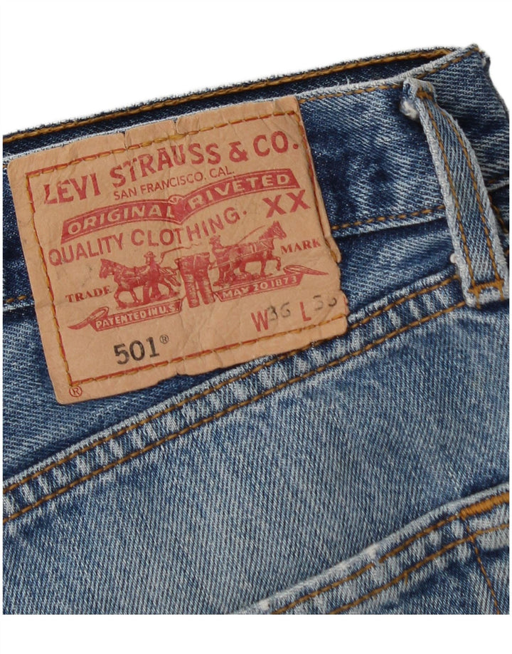 Levi's Short en Jean 501 W36 Homme Bleu Moyen