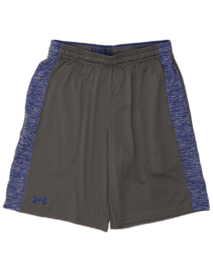 Under Armour Short de Sport Homme Gris Moyen Colourblock Polyester