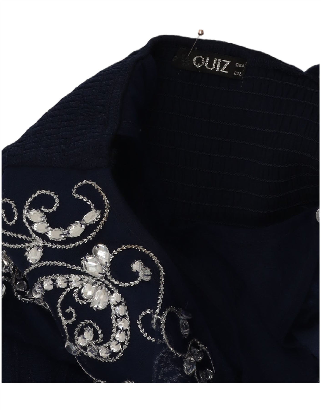 Quiz Robe Tutu sans Manches Femme UK 4 XS Bleu Marine