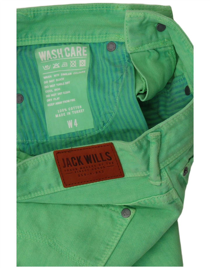 JACK WILLS Jupe en jean pour femme UK 4 XS W26 Vert Coton