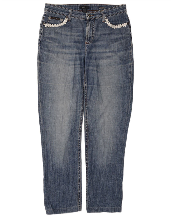 Gant Jean Droit Femme W30 L28 Bleu Coton