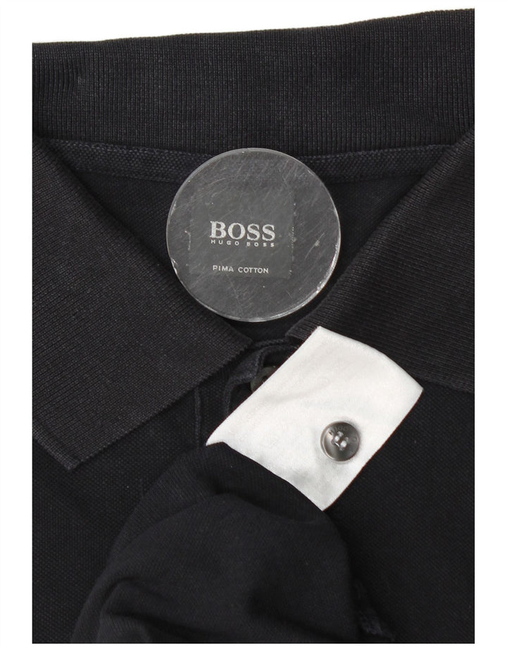 Hugo Boss Polo Homme Grand Bleu Marine Coton