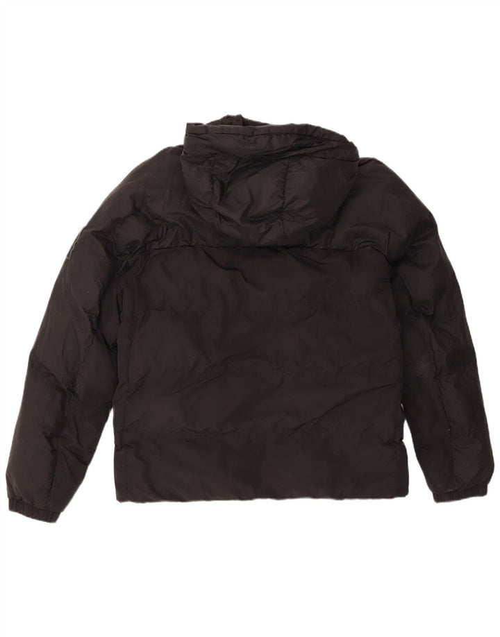 Timberland Veste matelassée à capuche pour homme UK 38 Medium Black Nylon