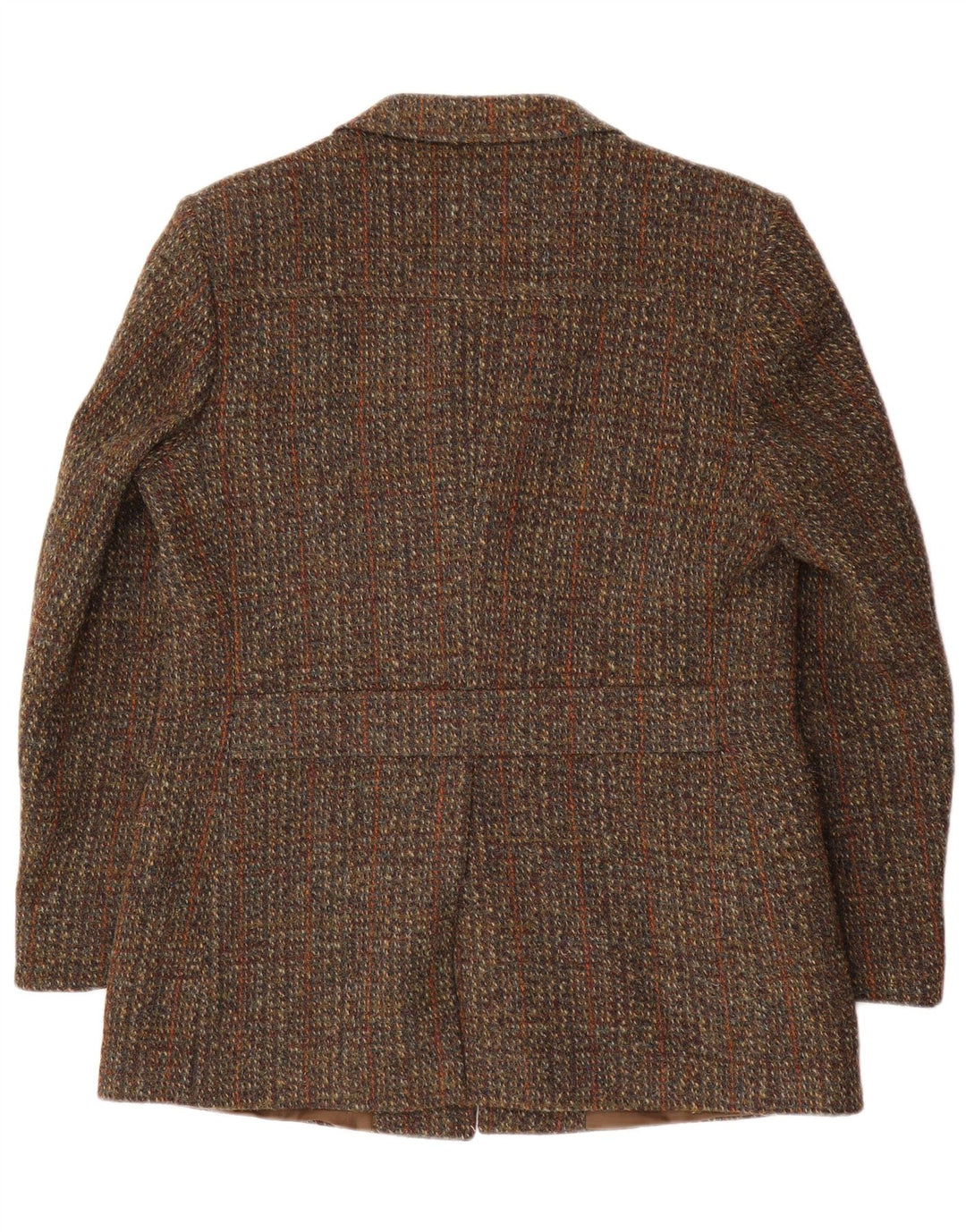 Harris Tweed Veste blazer à 3 boutons pour homme IT 41 en laine à carreaux marron