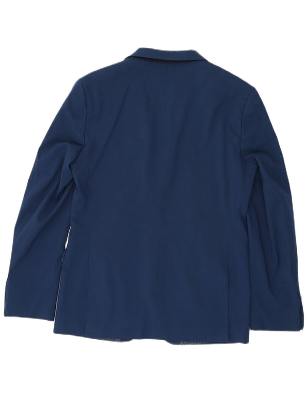 Marks & Spencer Veste blazer coupe régulière à 2 boutons pour homme UK 38 Bleu moyen