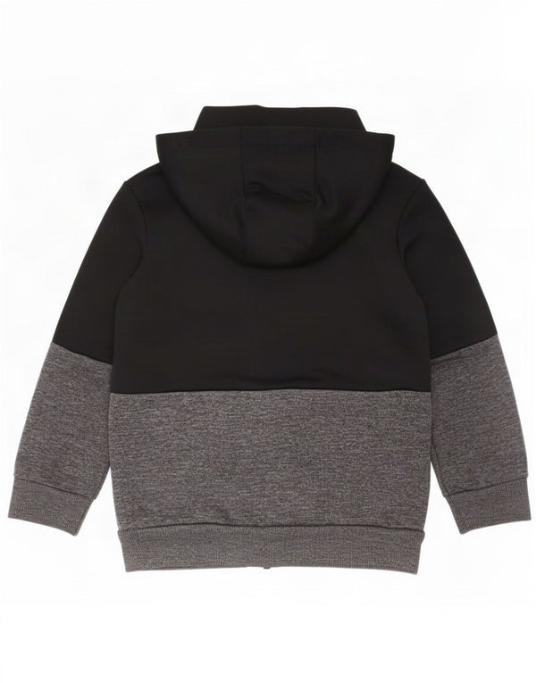 Adidas Pull à capuche zippé pour garçon 2-3 ans Noir Colourblock