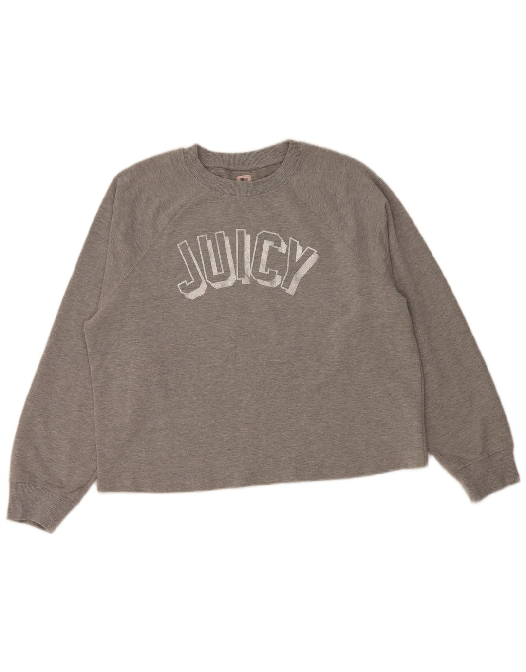 JUICY COUTURE Sweat-shirt graphique pour femme UK 18 XL Coton gris