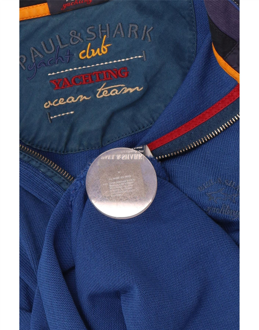 PAUL & SHARK Pull Yachting Col Zippé Homme Bleu Moyen Laine Vierge