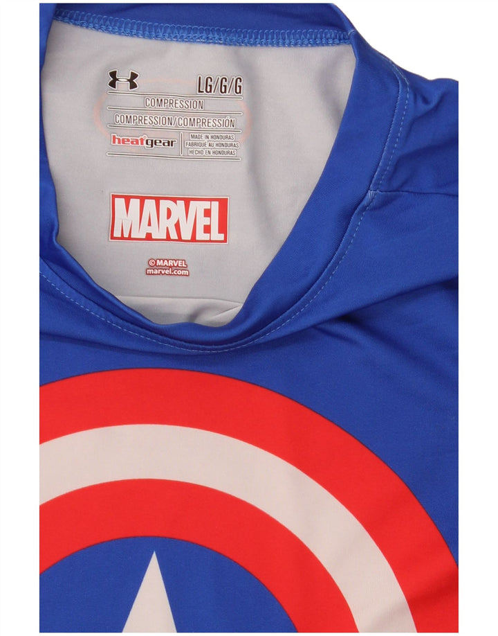 Under Armour Garçons Marvel Graphic T-Shirt Top 11-12 ans Grand Bleu