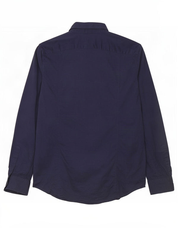 Replay Chemise Homme Bleu Marine Moyen Coton