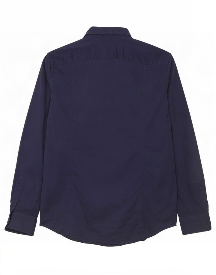 Replay Chemise Homme Bleu Marine Moyen Coton