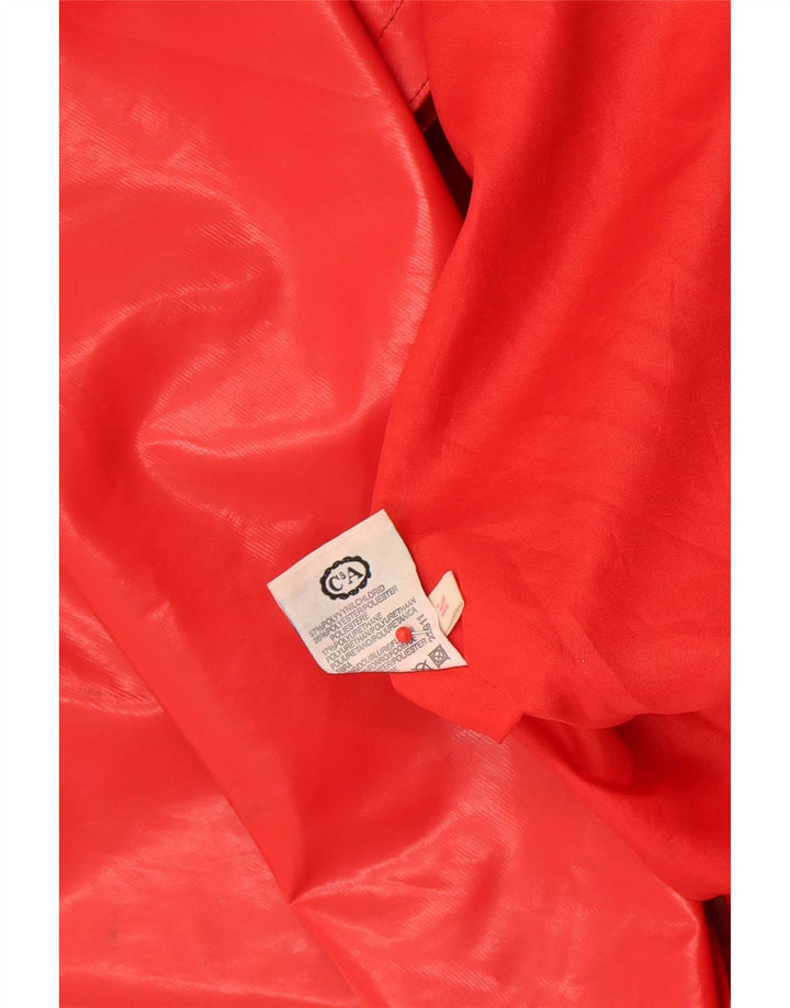 C & A Manteau surdimensionné pour femme UK 14 Polyvinyle rouge moyen