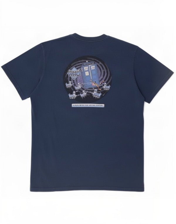 Weird Fish T-shirt graphique pour homme en coton bleu marine
