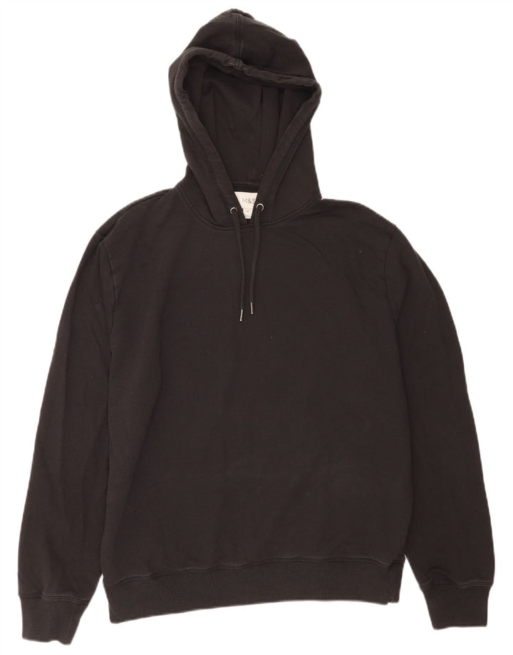 Marks & Spencer Pull à capuche pour homme en coton noir moyen
