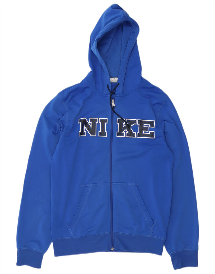Nike Pull à capuche zippé graphique pour homme Petit Bleu Polyester