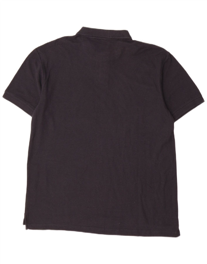 Chaps Polo Homme Coupe Sur Mesure XL Bleu Marine Coton