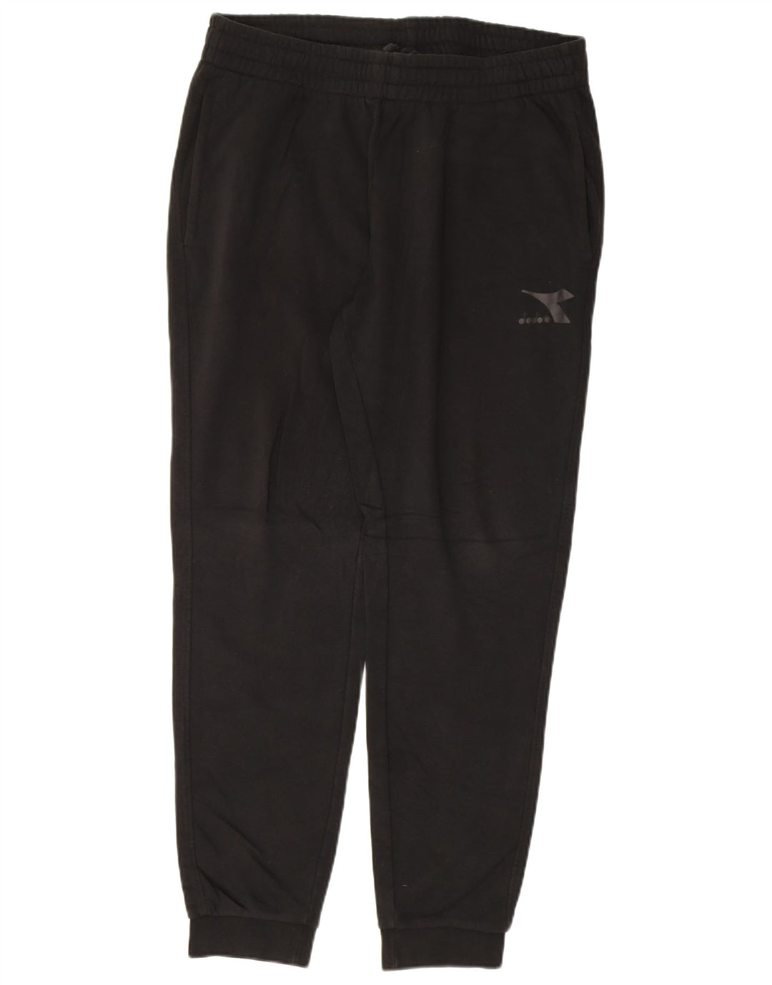 DIADORA Mens Tracksuit Trousers Joggers Medium Black Cotton