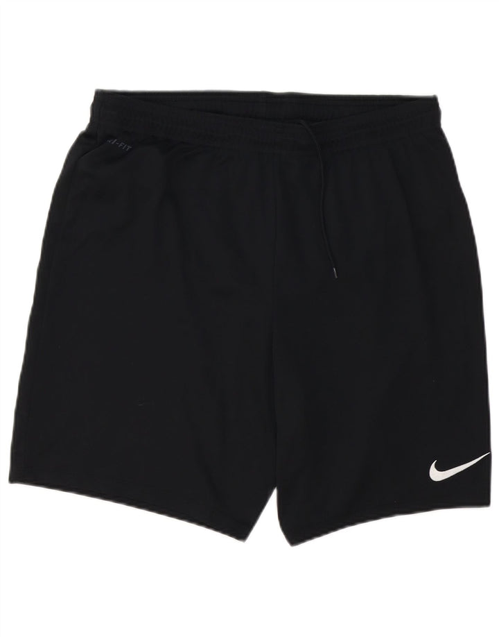Short de sport Nike Dri Fit pour hommes, grand, noir, polyester