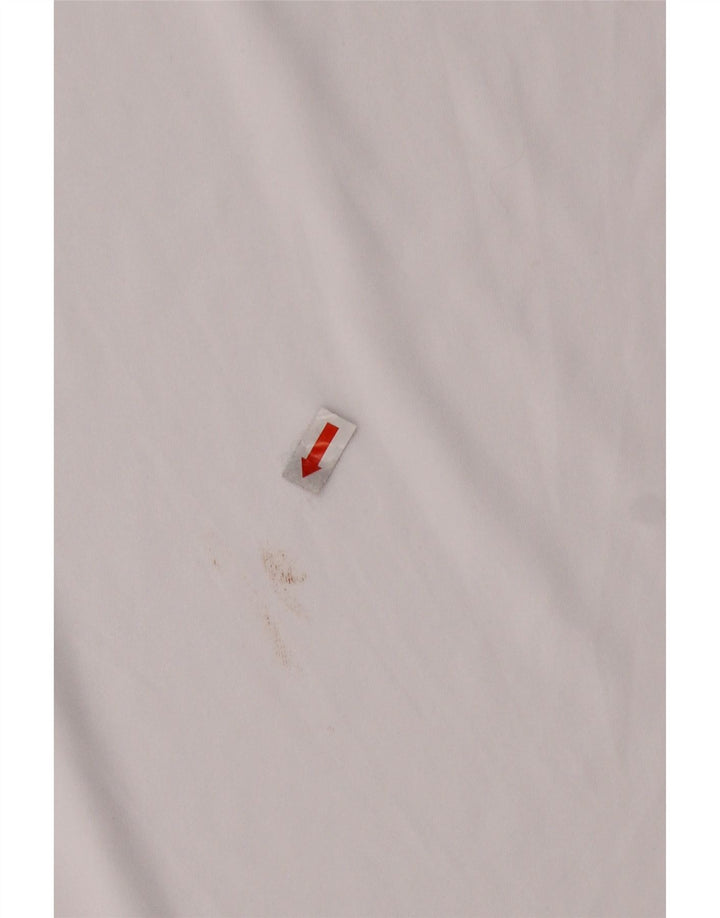 MACRON Mens Top Long Sleeve Medium White Polyester Vintage Macron and Second-Hand Macron from Messina Hembry 