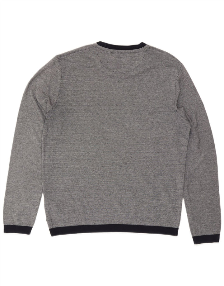 TED BAKER Sweat-shirt pour homme Taille 5 XL Bleu marine Coton
