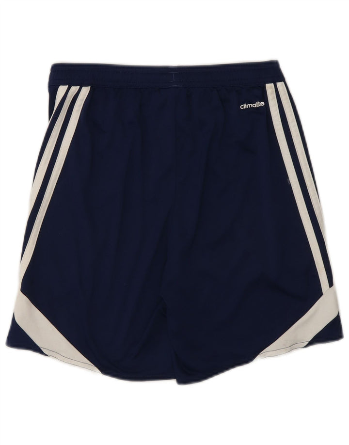 ADIDAS Short de sport Climalite pour garçon 11-12 ans, grand bleu marine