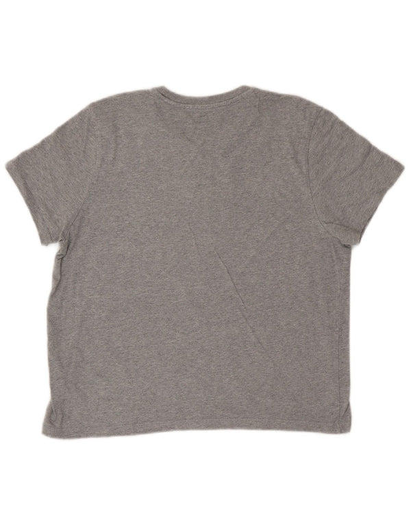 Levi's T-Shirt Crop Graphic Femme UK 14 Gris Moyen