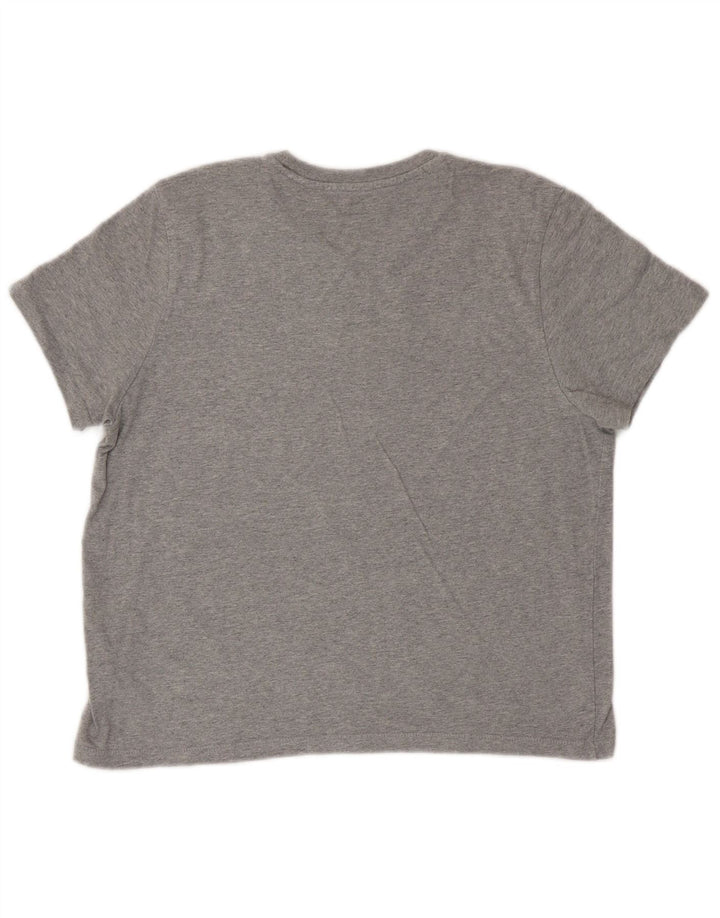 Levi's T-Shirt Crop Graphic Femme UK 14 Gris Moyen