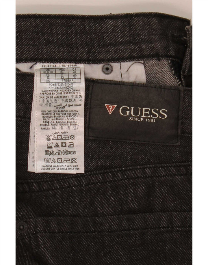Guess Jean droit homme W33 L30 gris coton
