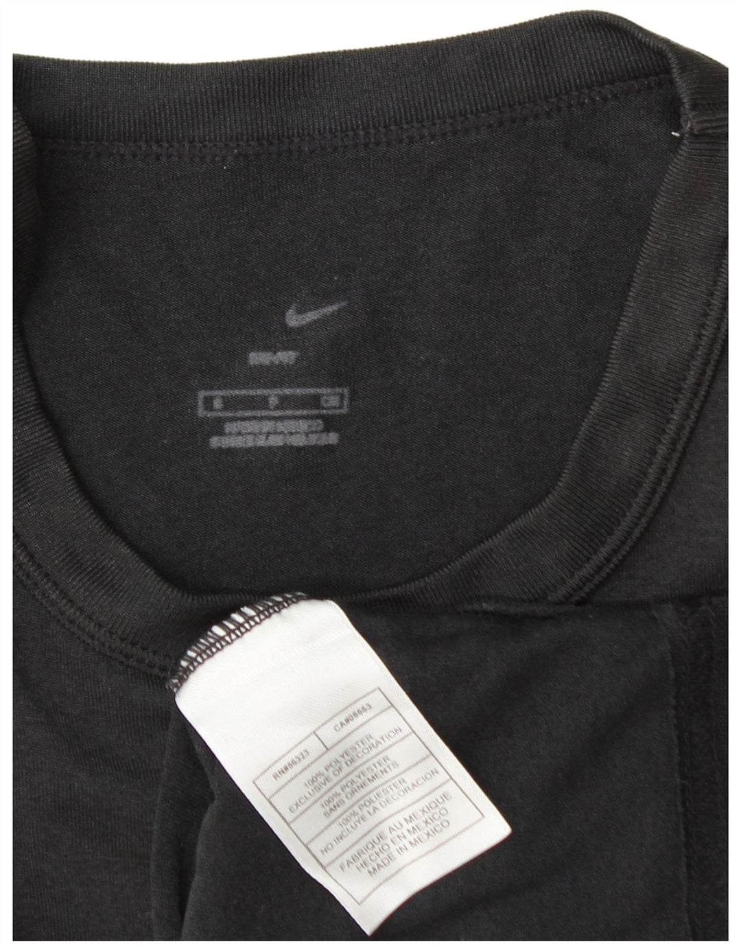 Nike Hommes Dri Fit T-Shirt Haut Noir Moyen Polyester