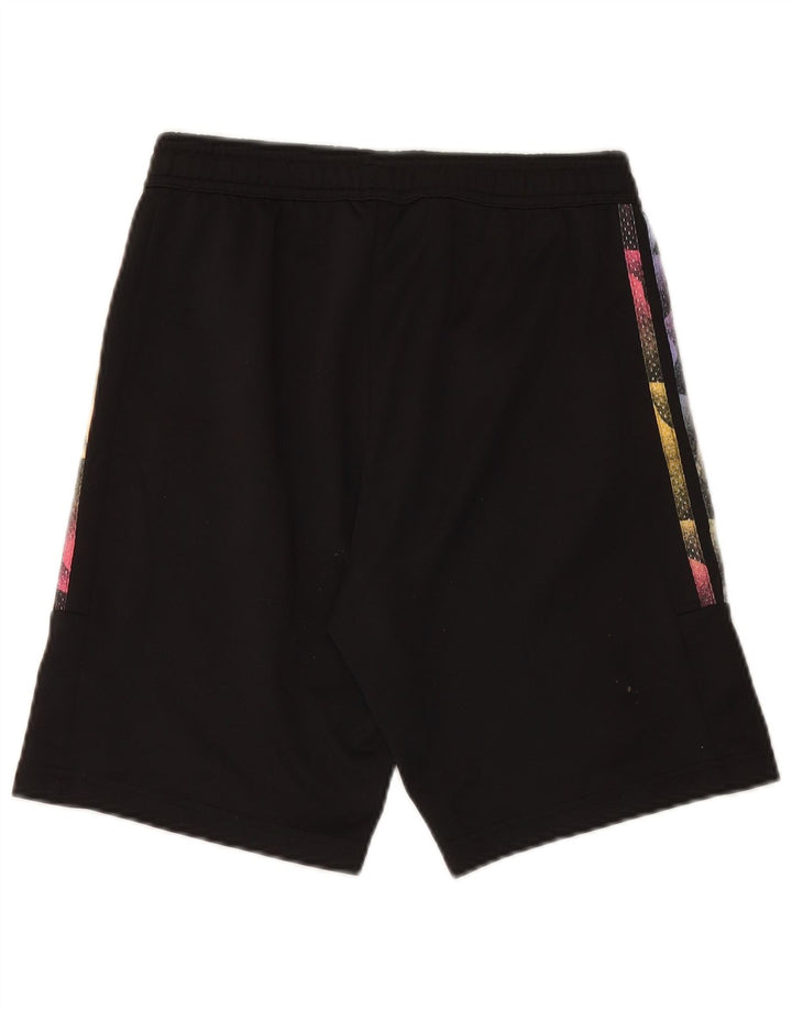 ADIDAS Short de sport fille 13-14 ans W28 L8 Noir Polyester