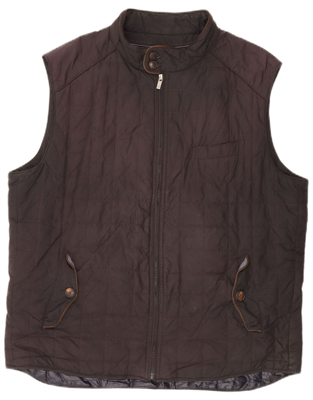 Massimo Dutti Gilet rembourré pour homme UK 44 2XL Noir