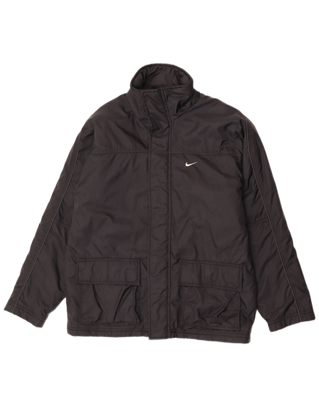 Nike Veste coupe-vent en nylon noir moyen pour homme