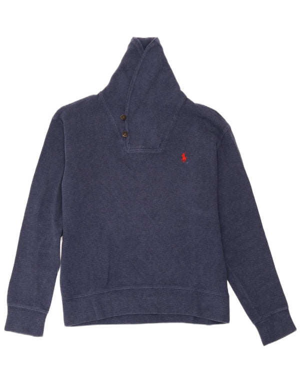 Polo Ralph Lauren Sweat-shirt pour homme en coton bleu marine Small