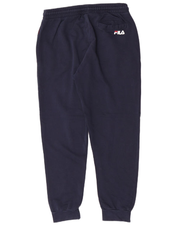 Fila Pantalon de Survêtement Graphique Homme Joggers Large Bleu Marine Coton