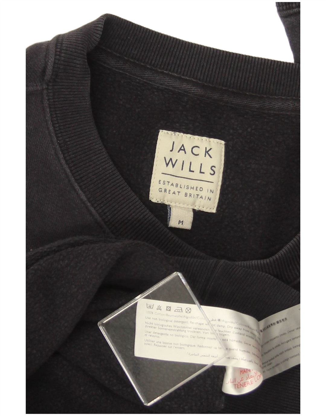 JACK WILLS Sweat-Shirt Homme Bleu Marine Moyen Coton