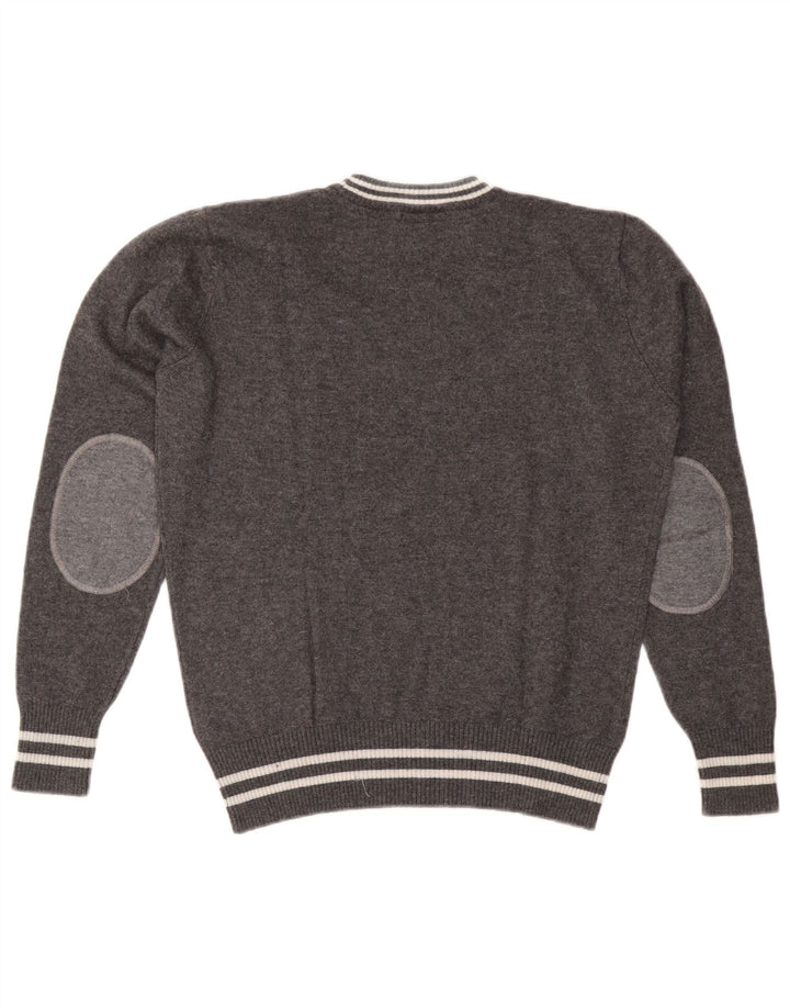 NORTH SAILS Pull à col rond pour femme UK 14 Laine gris moyen