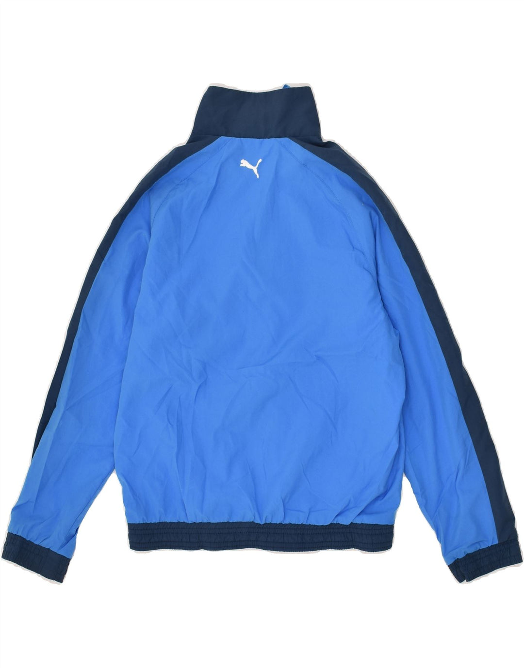 PUMA Boys Graphic Tracksuit Top Jacket 9-10 Years Blue | Vintage Puma | Thrift | Second-Hand Puma | Used Clothing | Messina Hembry 