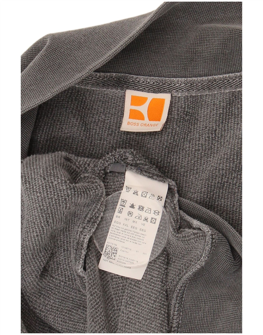 Hugo Boss Veste de survêtement pour homme 2XL Gris Coton