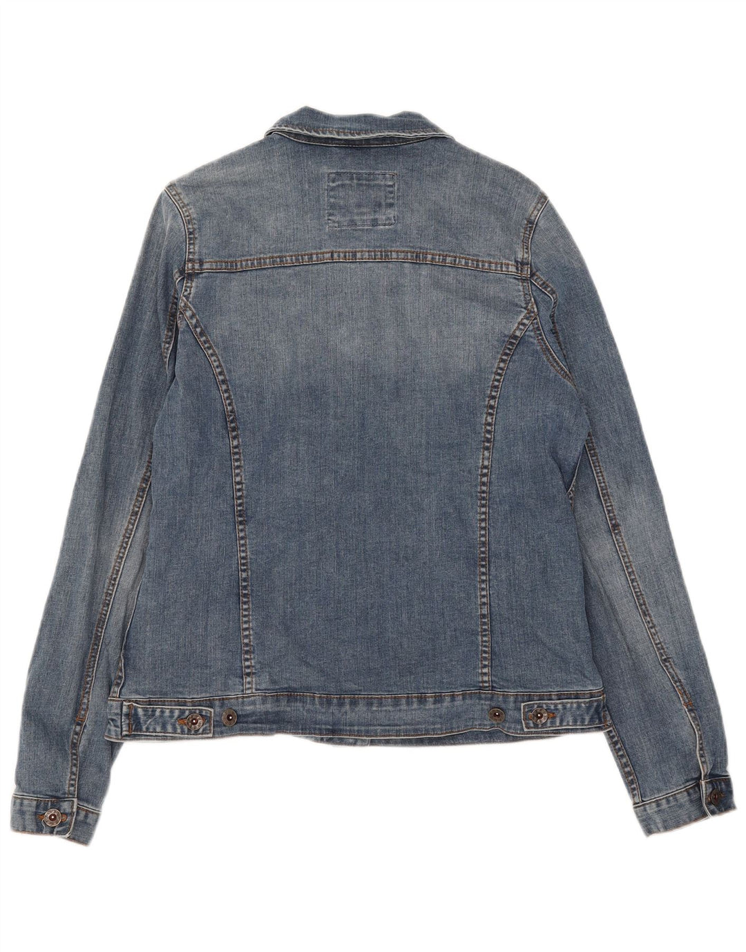 Fat Face Veste en jean pour femme UK 12 Bleu moyen Coton