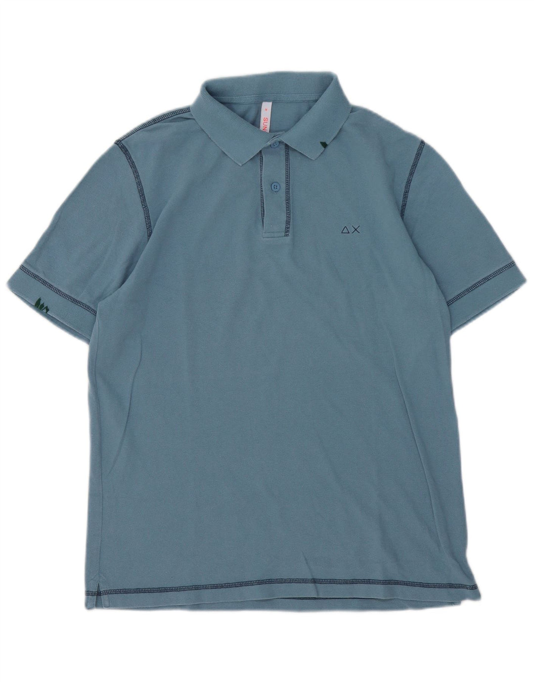 Sun68 Polo Homme Bleu Moyen Coton