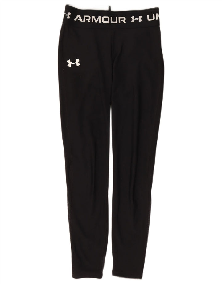 UNDER ARMOUR Leggings Graphiques Filles 9-10 ans Noir Moyen Polyester
