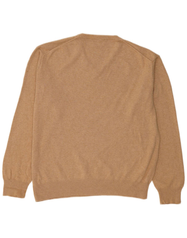 GANT Pull col V Homme XL Beige Coton