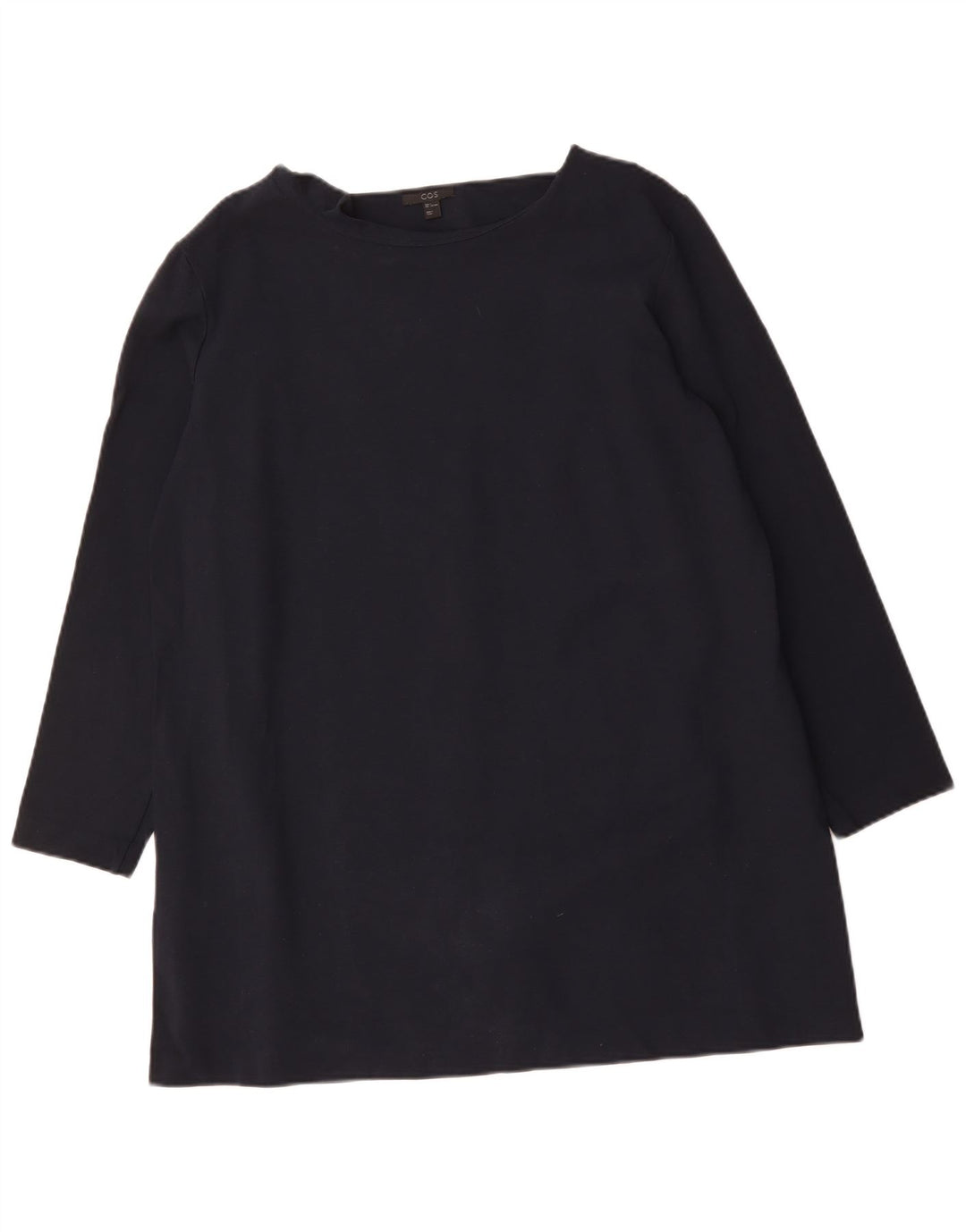 COS Robe tunique femme UK 16 Large Bleu Marine Viscose
