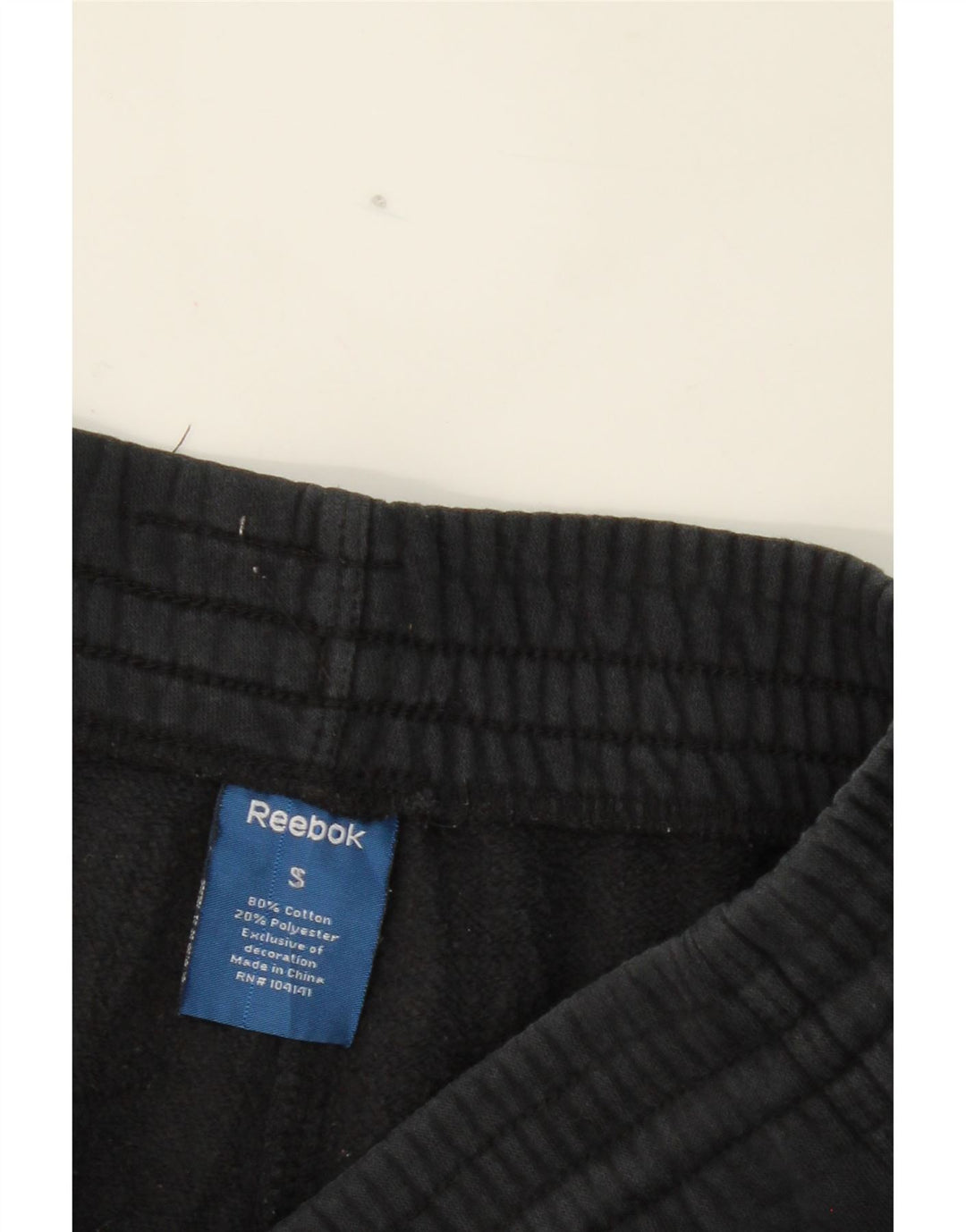 REEBOK Womens Tracksuit Trousers UK 8 Small  Black Cotton Vintage Reebok and Second-Hand Reebok from Messina Hembry 