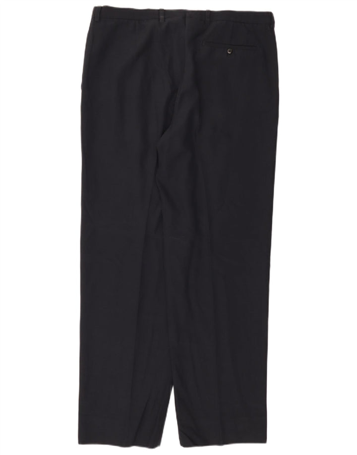 Burberry Pantalon de costume pour homme IT 48 Medium W36 L31 Bleu marine en laine