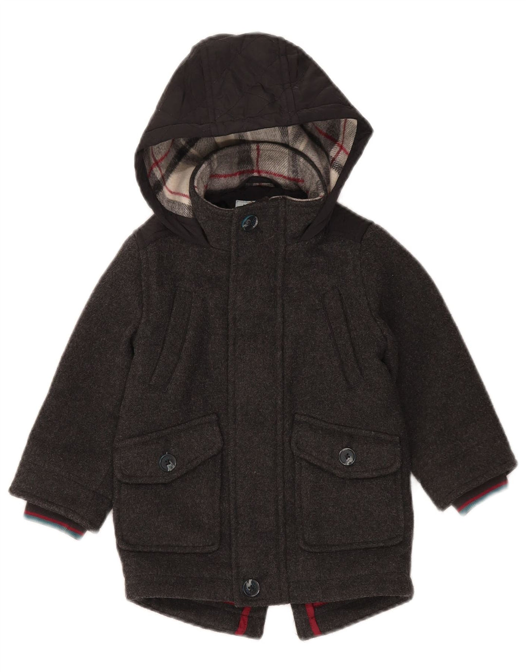 Parka à capuche Ted Baker pour garçon 2-3 ans Gris Polyester