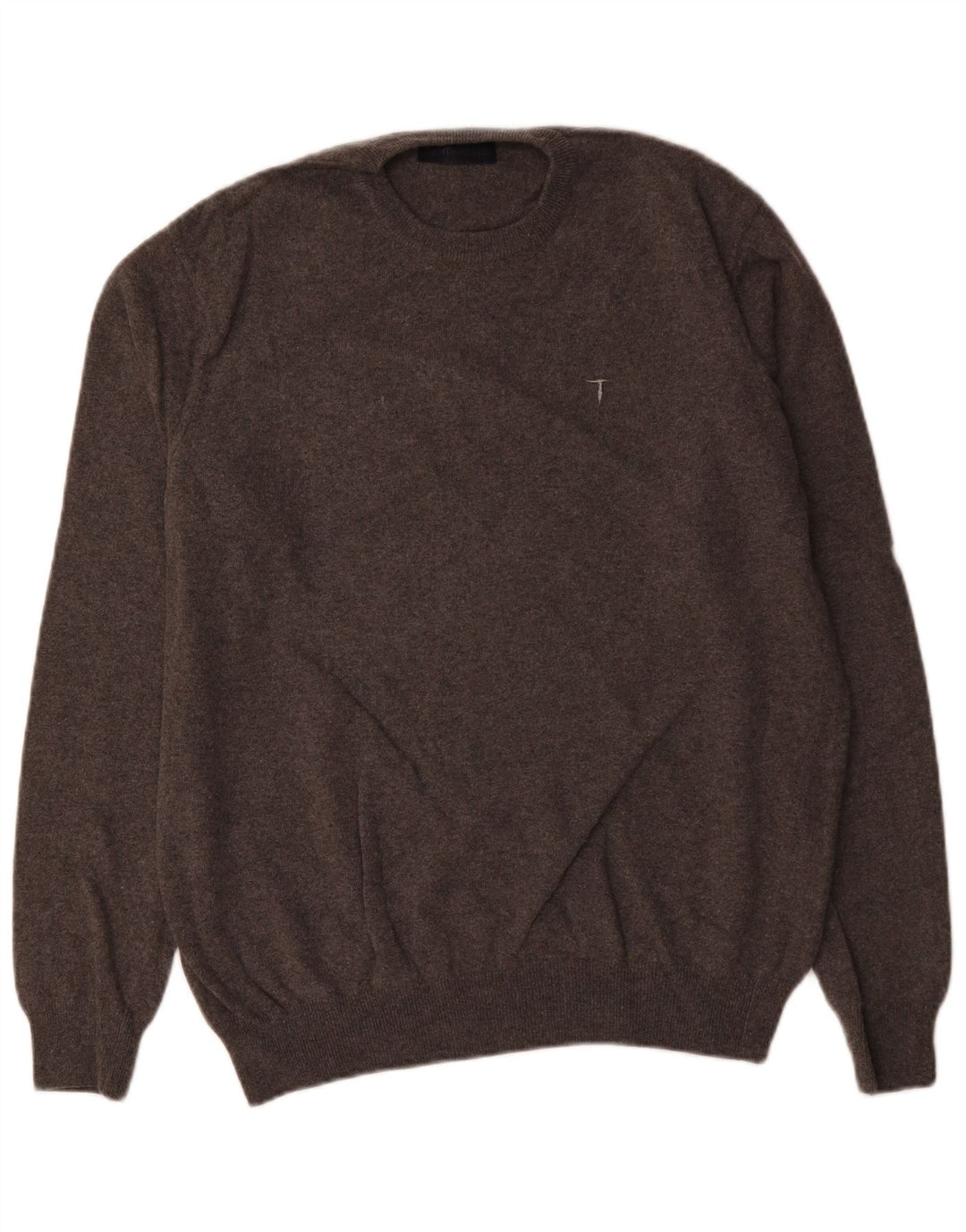 Trussardi Pull Col Ras Du Cou XL Gris Laine