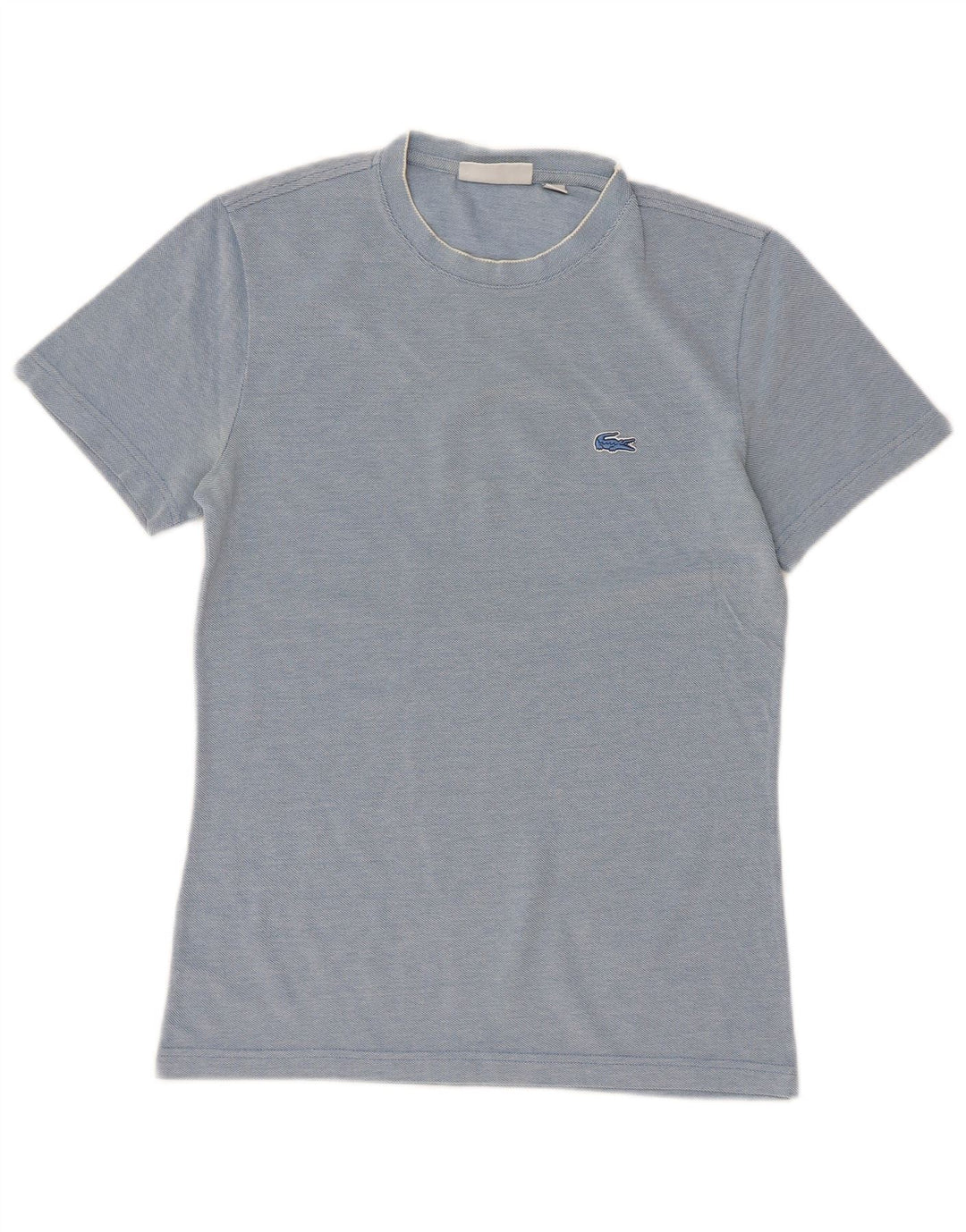 Lacoste Hommes Slim Fit T-Shirt Top Taille 2 XS Bleu Coton