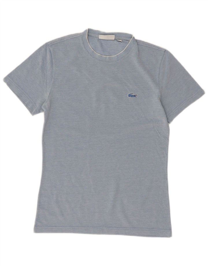 Lacoste Hommes Slim Fit T-Shirt Top Taille 2 XS Bleu Coton